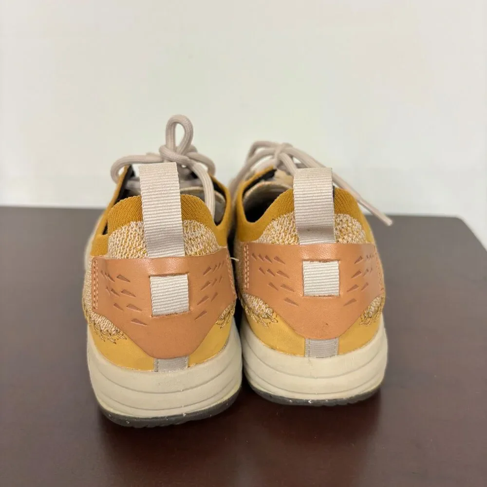Merrell Gridway Moccasin Textile Knit Vibram Sneaker Yellow Gold Women's 8.5